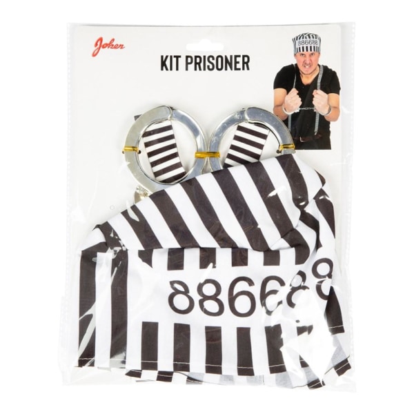 Set Fånge Halloween Maskerad Black one size