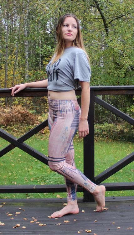 Egyptisk Mönstrade Leggings multifärg one size