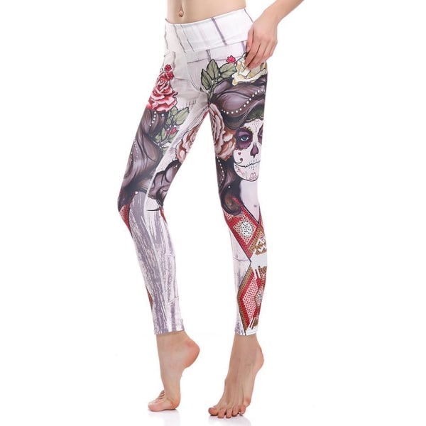 Tatto Woman and Rose Yoga Leggings MultiColor XXXXL