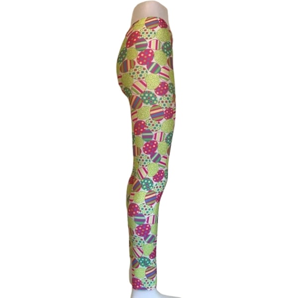 Påskägg mönstrade leggings Multicolor M