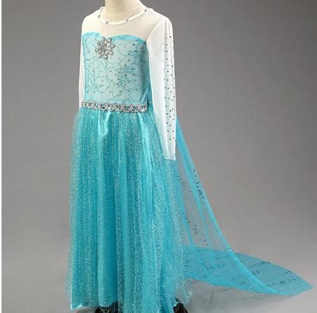 Frost Elsa Prinsessklänning Blue 140