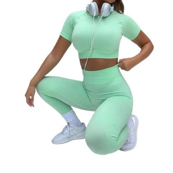 Grön Leggings med hög midja Green M