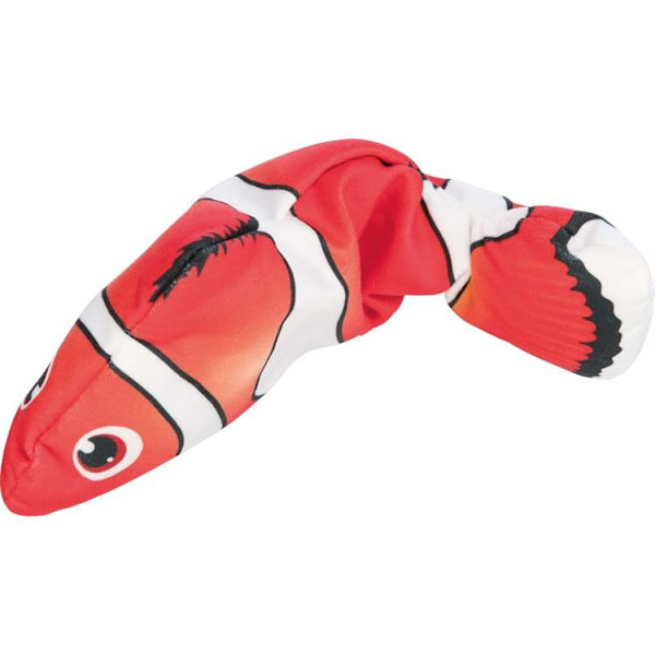 Interaktiv Katt Hund Aktivitets Leksak Sprattlande fisk Red one size