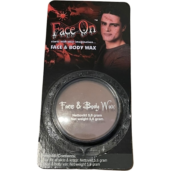 FaceOn Ansikts- & Kroppsvax Halloween Maskerad Transparent one size