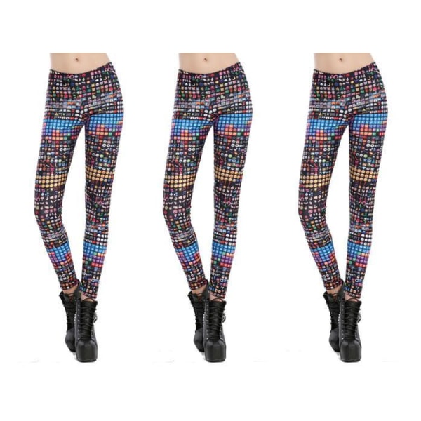 Emoji Leggings Multicolor M