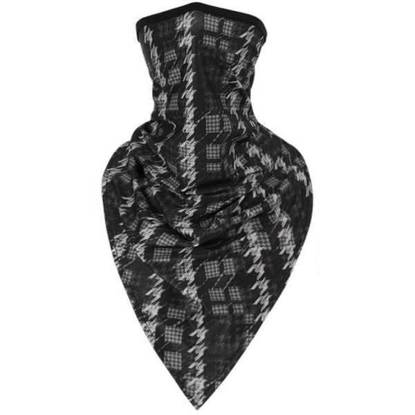 Ansiktsscarf Bandana Baklava Multifunktionsscarfs Tvättbar Black one size