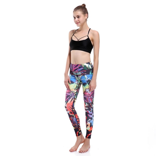 Mönstrade Yoga Leggings MultiColor XL