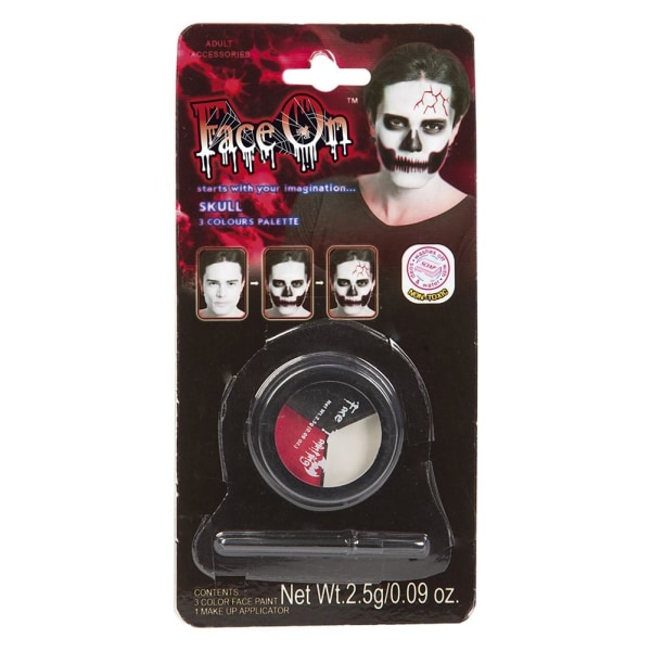 FaceOn Make-up sæt Skull Multicolor one size