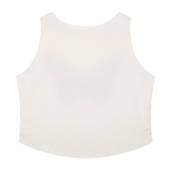 Gul Cool Story Bro Letter Crop topp White XL