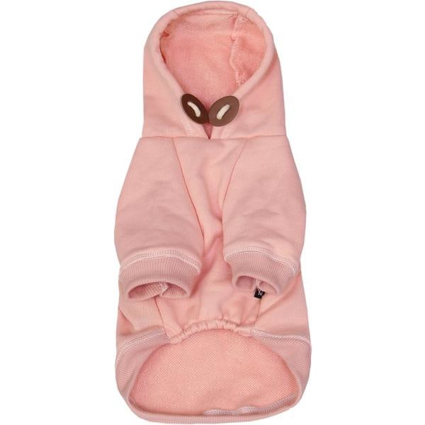 Hundkläder Hoodie Rosa kläder för hunden Pink S