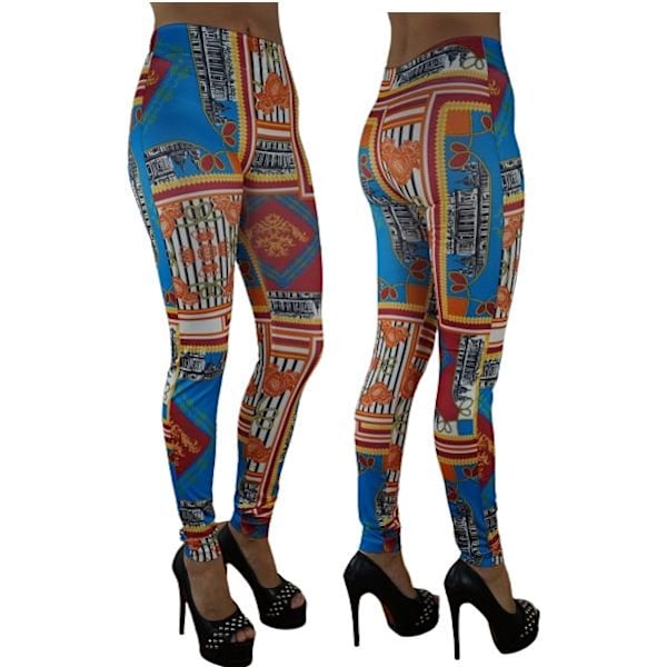 Sömlösa Mönstrade Leggings 3-pack multifärg one size