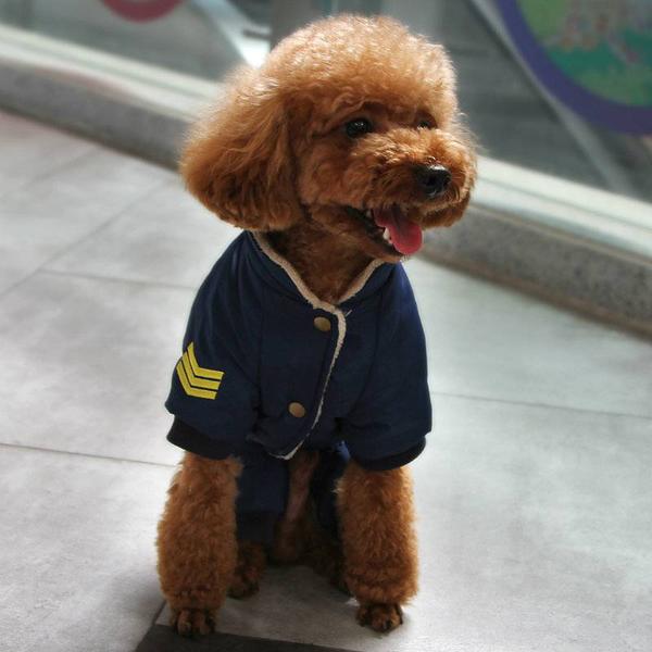 Air Force HundOverall Navy Hundkläder Hundvinteroverall för hund Blue M
