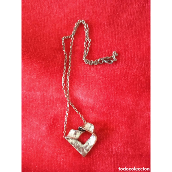 Hjärtformad meter Halsband Bronze one size