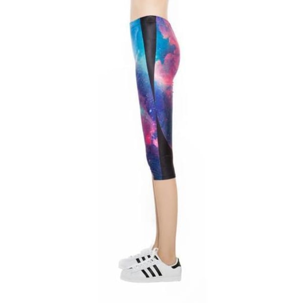 Galaxykuvioidut Capri-leggingsit MultiColor XL