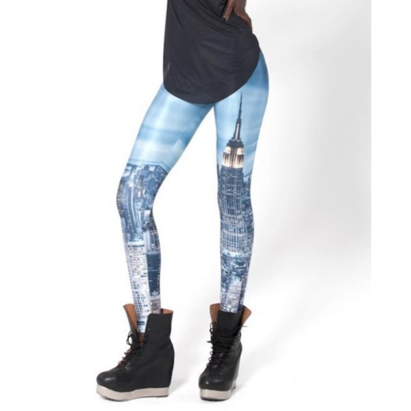 Sky skrapan Leggings Blue S