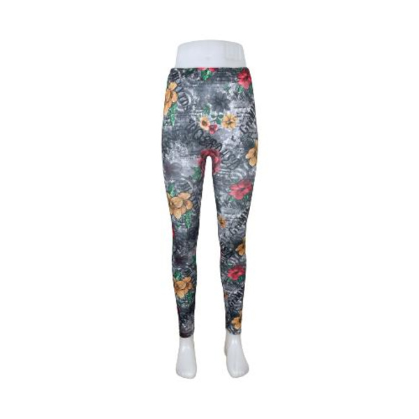 Kamouflage Leggings med Blommor Multicolor one size