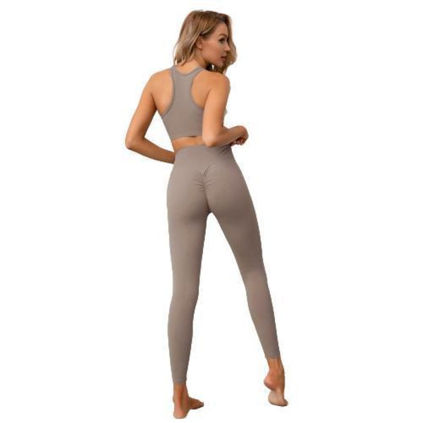 Sport-BH och Leggings 2-dels Set Espresso Espresso L