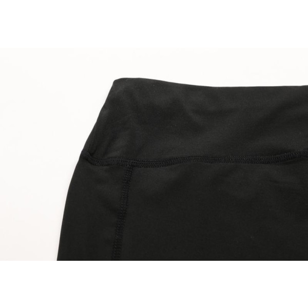 Svarta elastiska Träningstights fickor på båda sidorna Black S