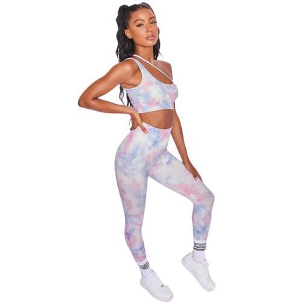 Melerat Fitness Yoga Set Tie Dye MultiColor L