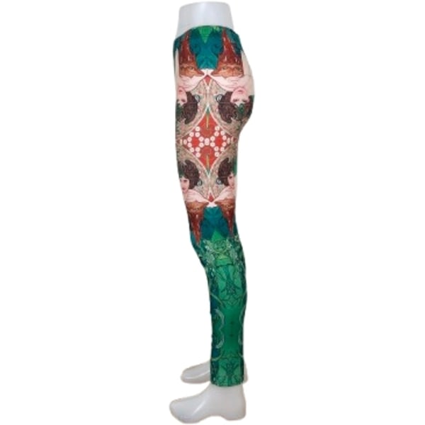 Färgglada mönstrade leggings multifärg M