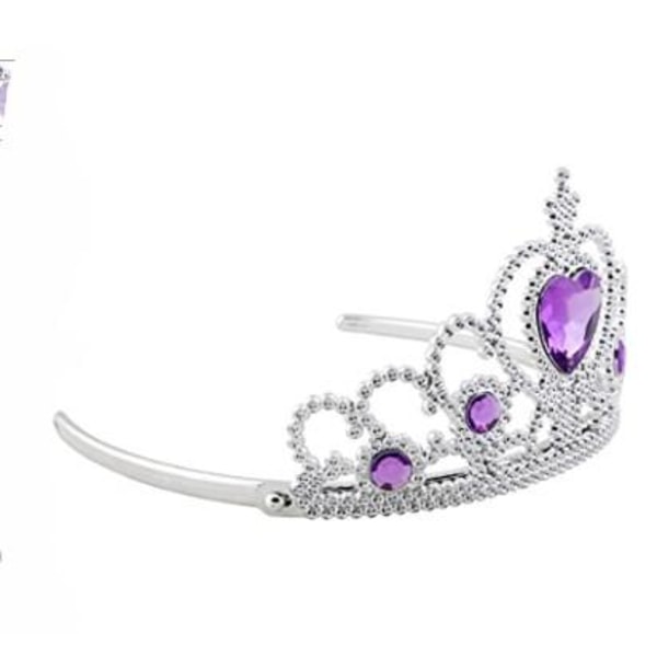 Lilla prinsessesæt til prinsessekjoler Rapunzel Frost Elsa Purple one size