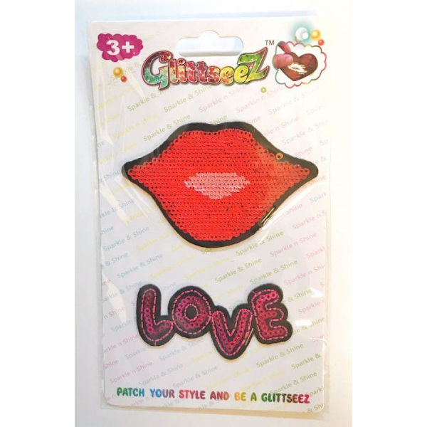 Glitterseez Kyssmun Självhäftande Märken Multicolor one size