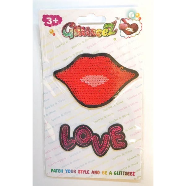 Itseliimautuvat Glitterseez Kissing Mouth -merkit Multicolor one size