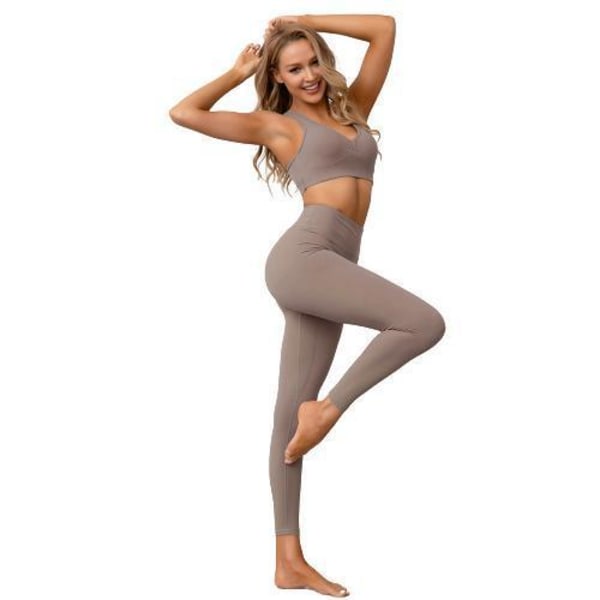 Sport-BH och Leggings 2-dels Set Espresso Espresso L