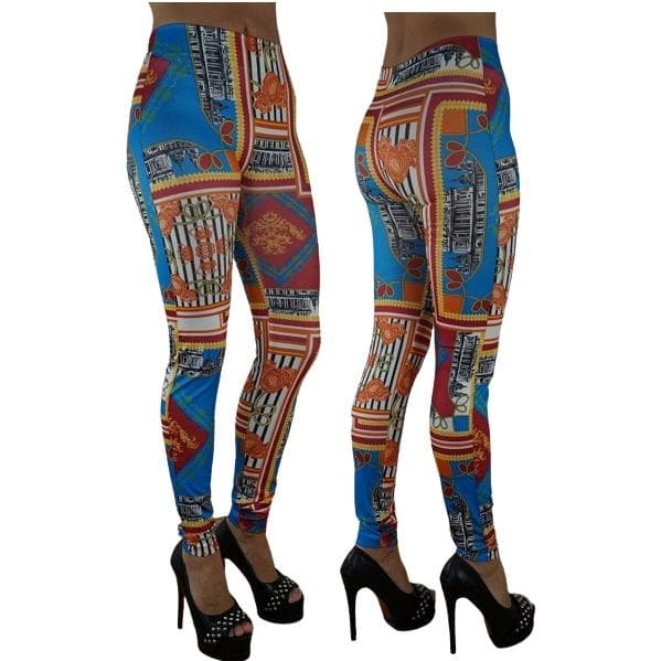 Sömlösa Mönstrade Leggings 3-pack multifärg one size