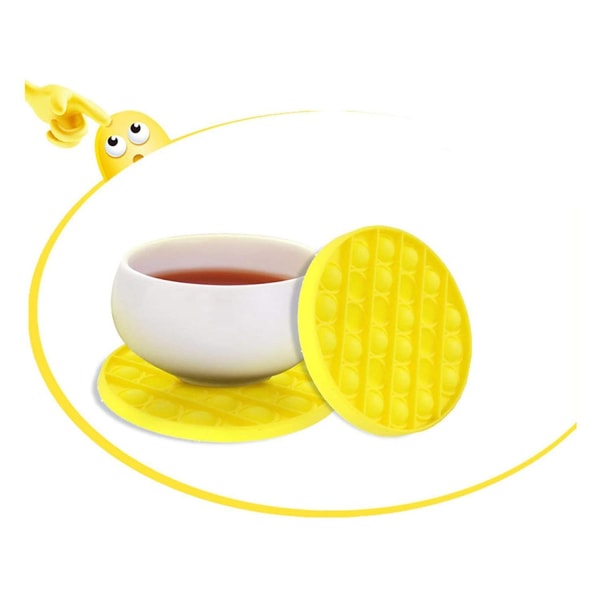 Pop It Fidget Leikkikalut Pyöreä CE Hyväksytty Orange one size