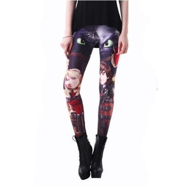 Dragon Leggings Multicolor XL