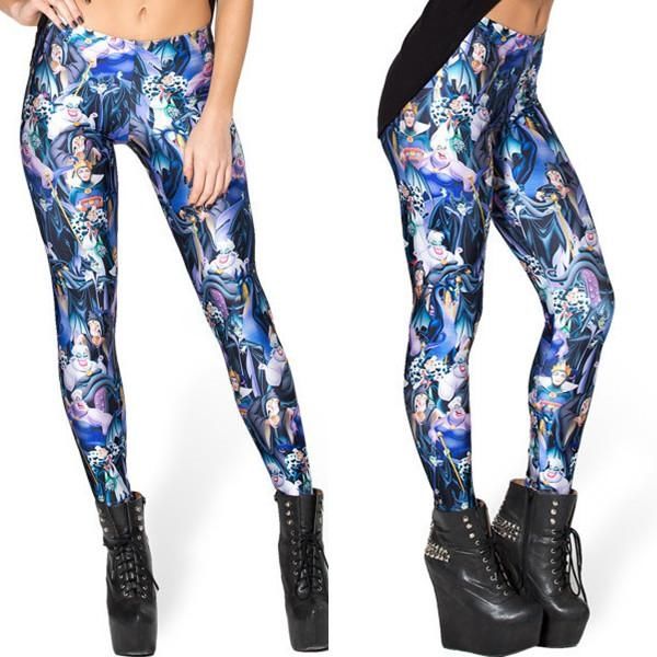 Mönstrade leggings Multicolor M