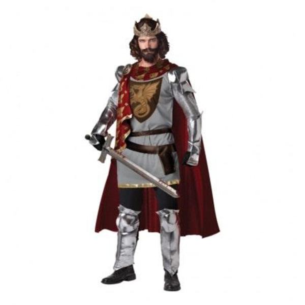 Kung Arthur Maskeraddräkt Halloween Large Multicolor L