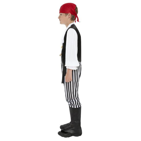 Pirat Sjörövare Maskeraddräkt Large 10-12 År 145-158 cm Black 156
