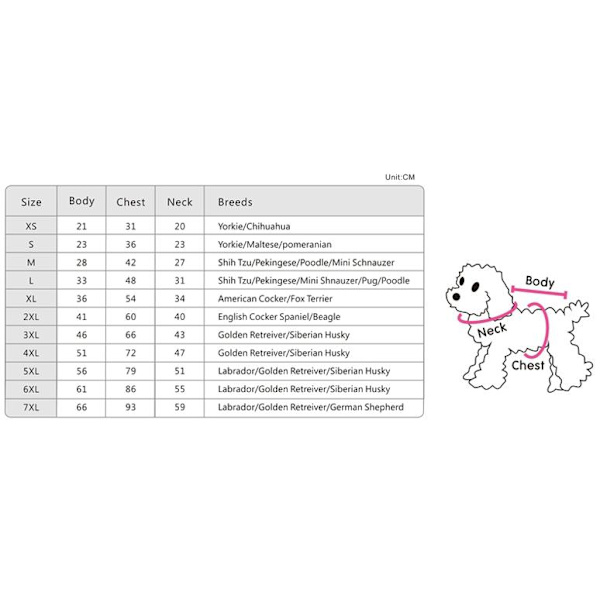 Jumpsuit Number 3 Hundoverall kläder för hunden Pink M