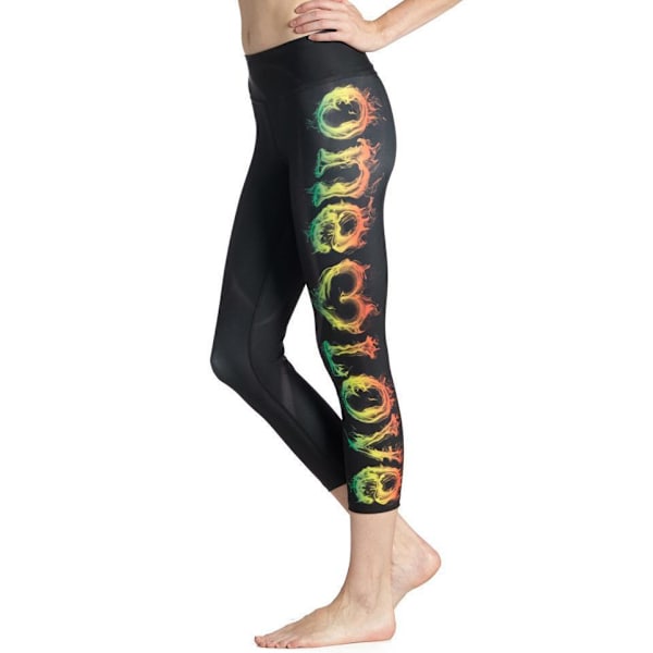 One Love Yoga Capri Leggings Black XL