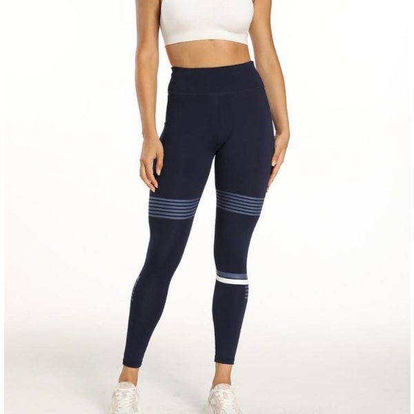 Sport Leggings med gråt og hvidt print Black M