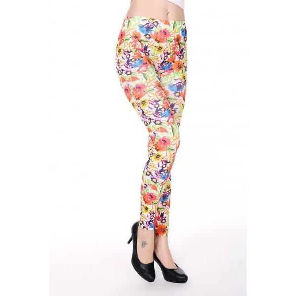 Blomstrede leggings Multicolor one size