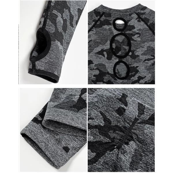 Camo Crook Top Grey L