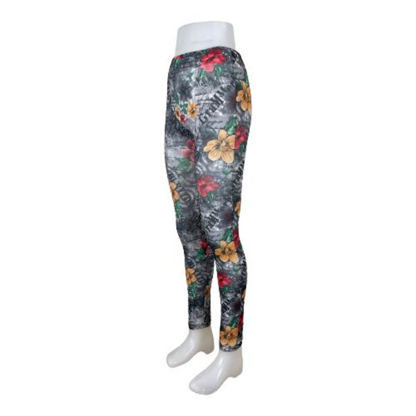 Kamouflage Leggings med Blommor multifärg one size