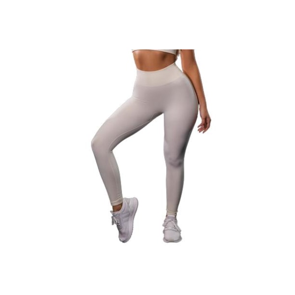 Vit Leggings med hög midja White M