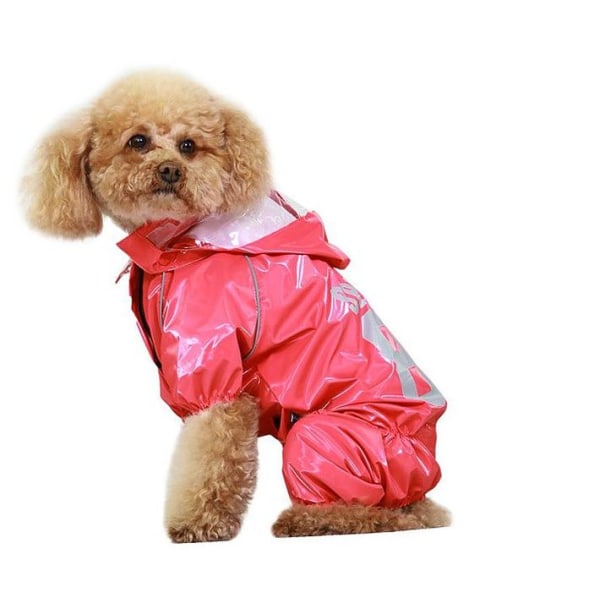 Regnoverall 89 Hundregnoverall för hunden Pink L