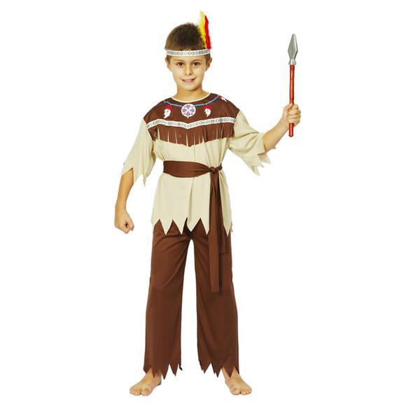 Krigare Pojke barn Maskeraddräkt Brown