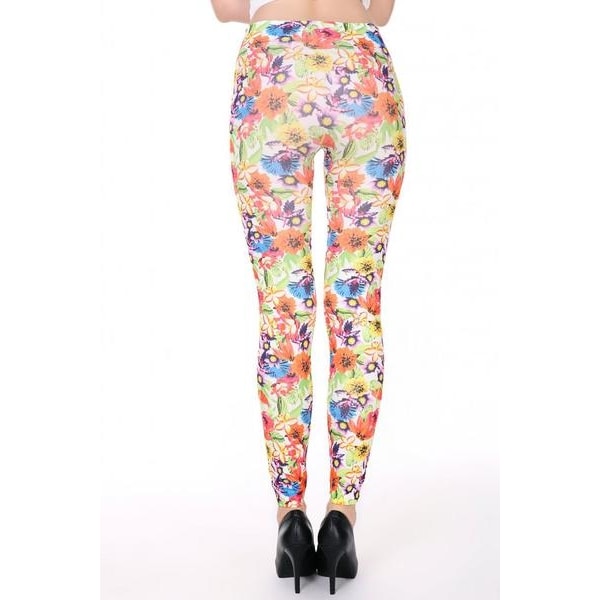 Blommiga Leggings Multicolor one size