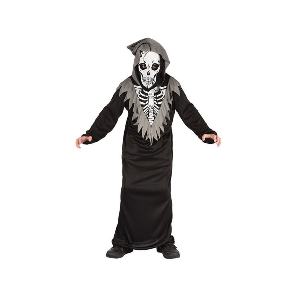 Skelet kostume Børn Maskerade kostume Halloween Black 140