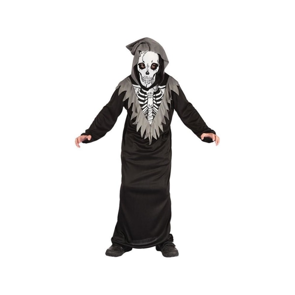 Skelettdräkt Barn Maskeraddräkt Halloween Black 140