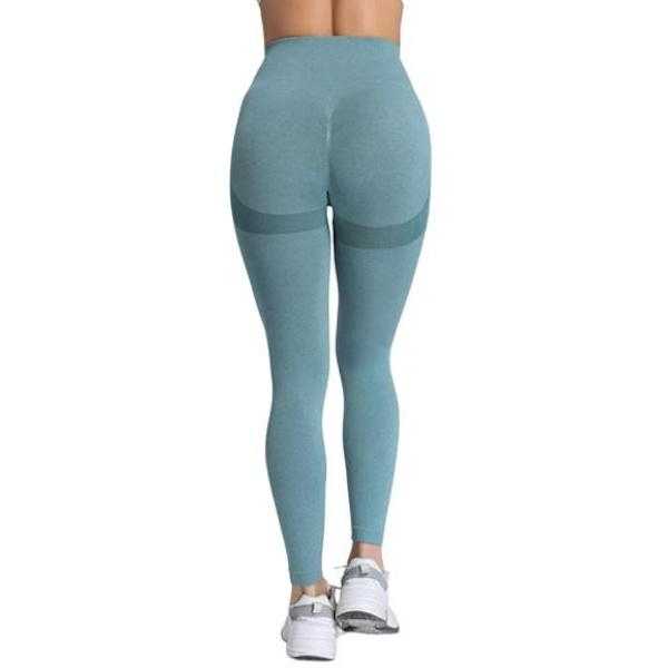 Blåa Seamless Tights Leggings Blå M