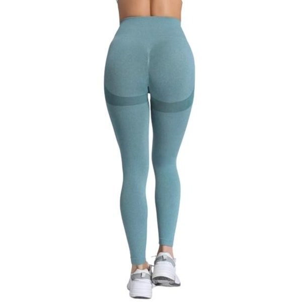 Blåa Seamless Tights Leggings Blue M