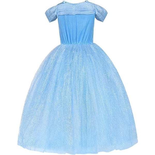 Prinsessklänning Elegant Blå Barn Maskeraddräkt Blue 128