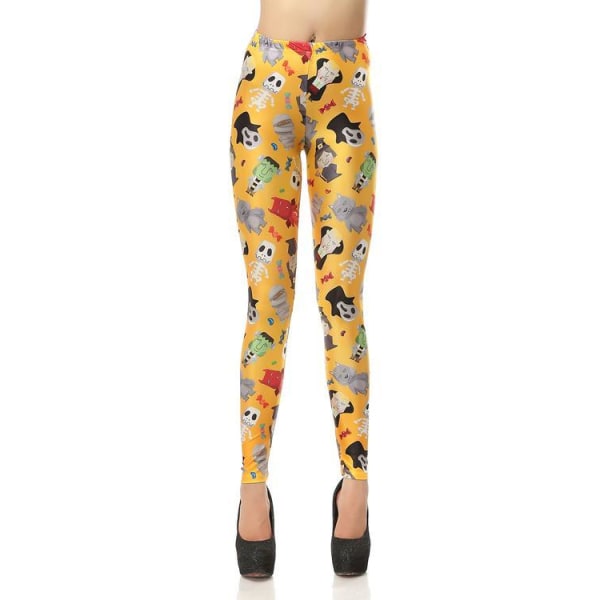 Leggings med Cartoon Figurer MultiColor S